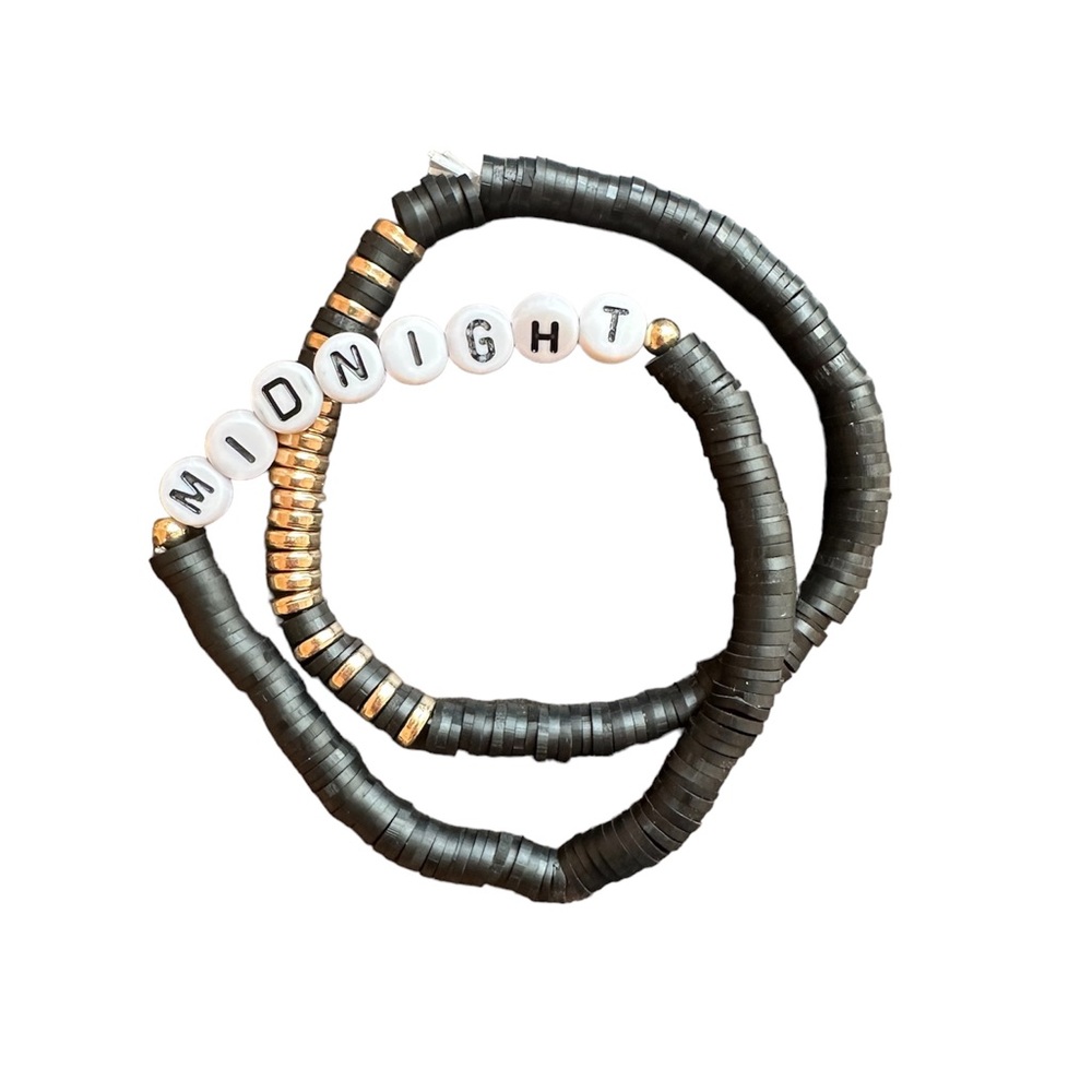 Taylor swift midnight friendship bracelet set of 2!